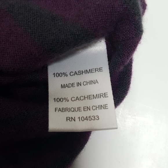 Oonagh Purple and Gray Cashmere Sweater - Picture 7 of 8